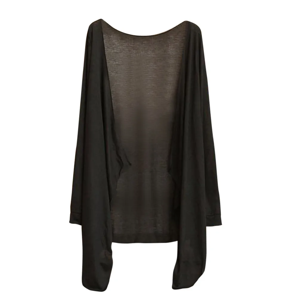 

Summer Women Long Thin Cardigan Sun Protection Clothing Tops T-shirts Ropa De Proteccin Solar #YJ
