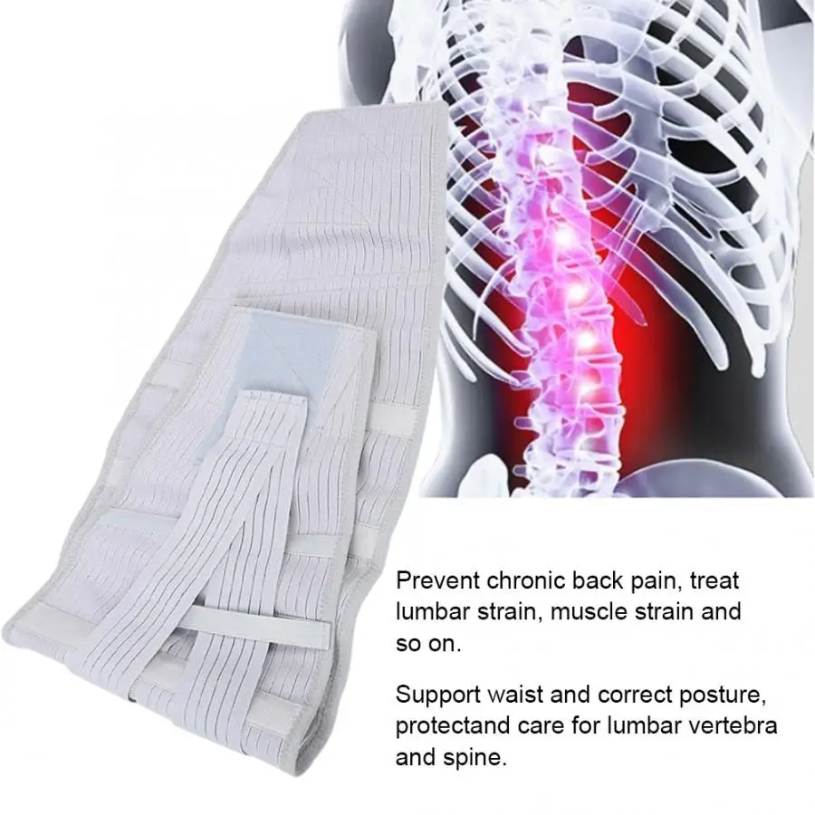 

Support Belt Widen Elastic Breathable Waist Belt Waist Protection Correction Support Girdle Orthopedic Brace