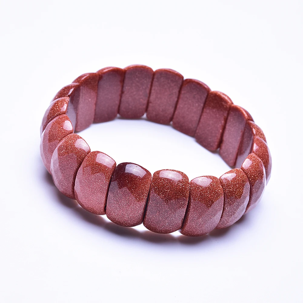 Новинка 2019 браслеты-обручи Asingeloo из натурального камня с золотым песком