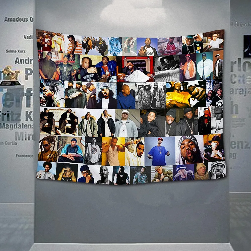 

Reggae Hip Hop Rock Theme Four Holes Flag Banner Canvas Printing Wall Chart Band Logo Metal Music Posters Mural Wall Decor D3