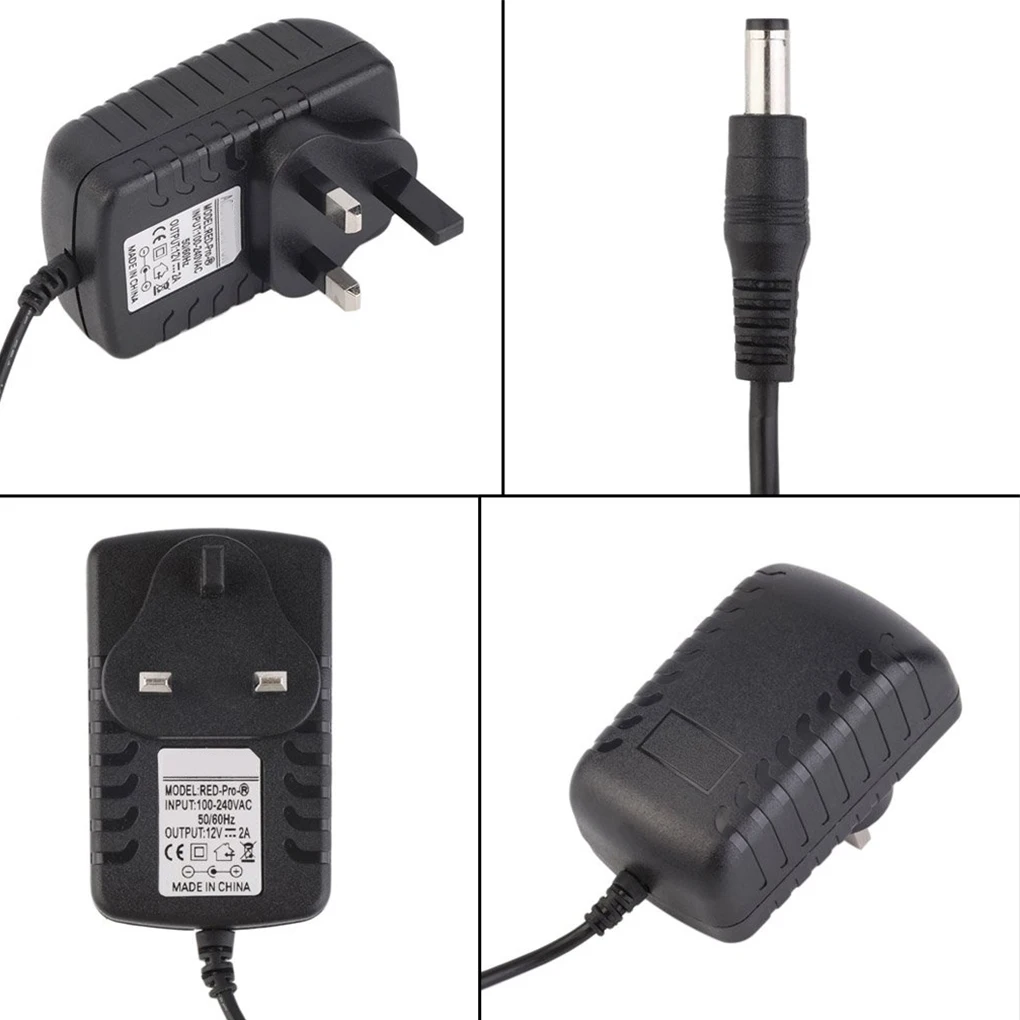 

DC 12V 2A AC Power Supply Transformer Adapter Converter Wall Charge Adapter Recharger