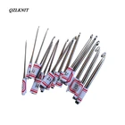 QZLKNIT 16 шт. вязание крючком без ручки Ручная шлифовка нержавеющая сталь вязание крючком 0,6-4,0 мм DIY Пряжа Вязание Инструмент Аксессуары