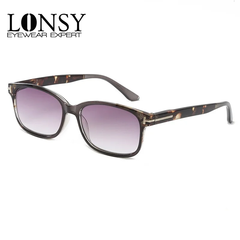 Очки солнцезащитные LONSY для мужчин и женщин модные ультралегкие чтения при