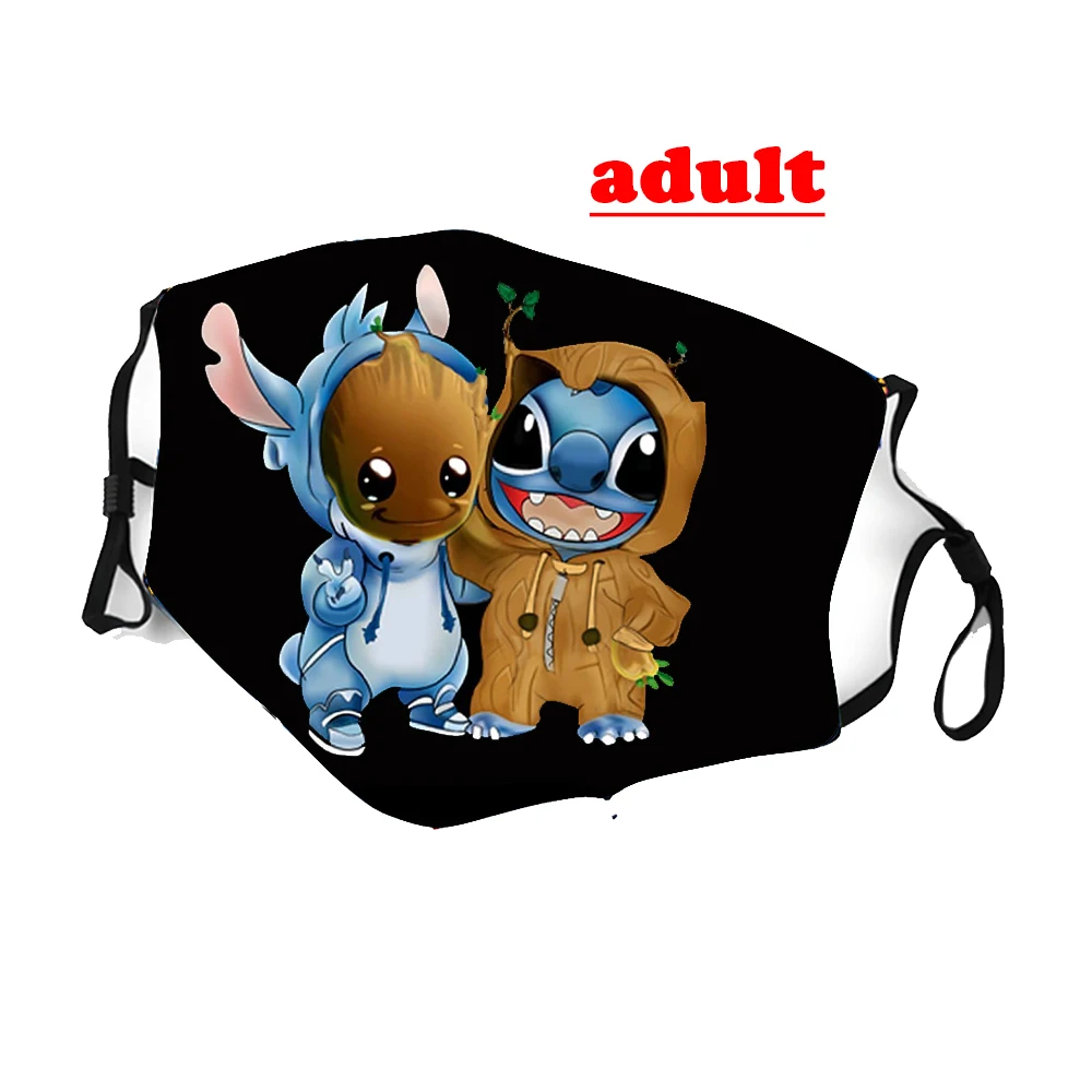 Маска Лило Стич для косплея детей и взрослых защита хлопковая маска милые стежки