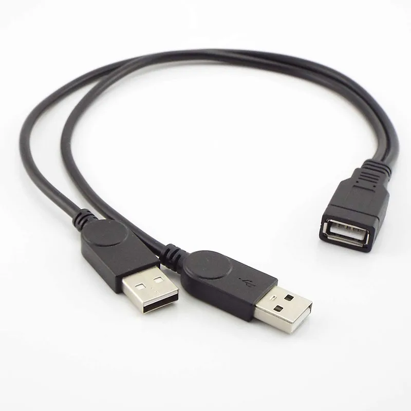 

Кабель-удлинитель с разъемом USB 2,0 и двумя внешними USB-портами