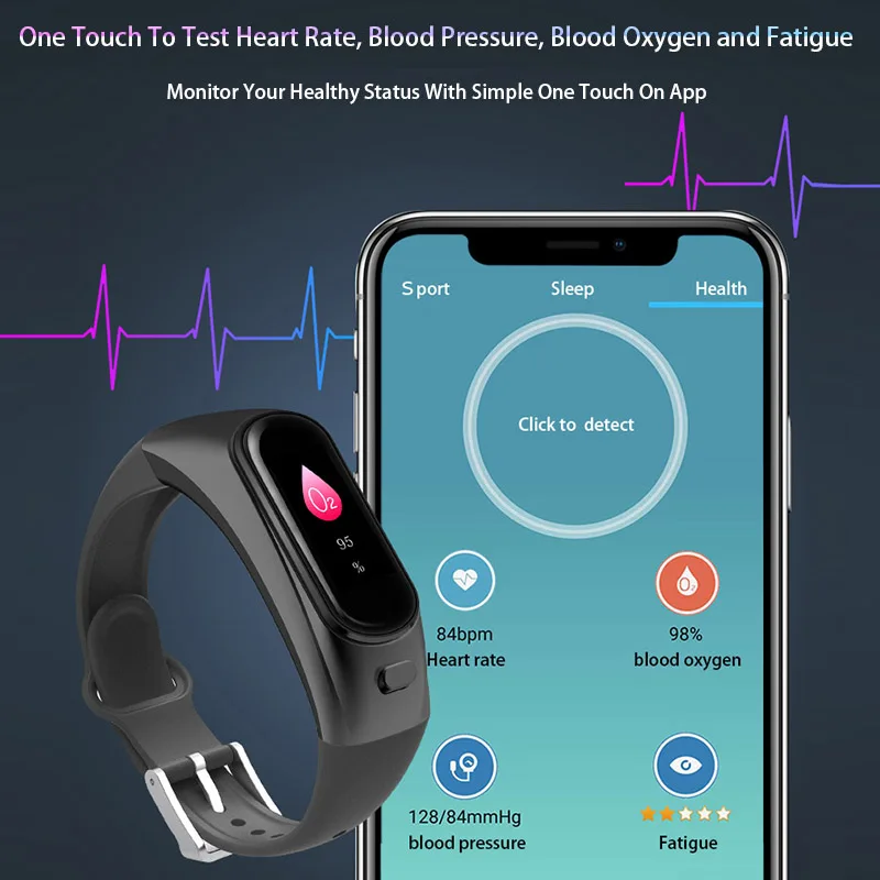 H109 наушники Bluetooth гарнитура беспроводные Фитнес браслет часы кровяного давления