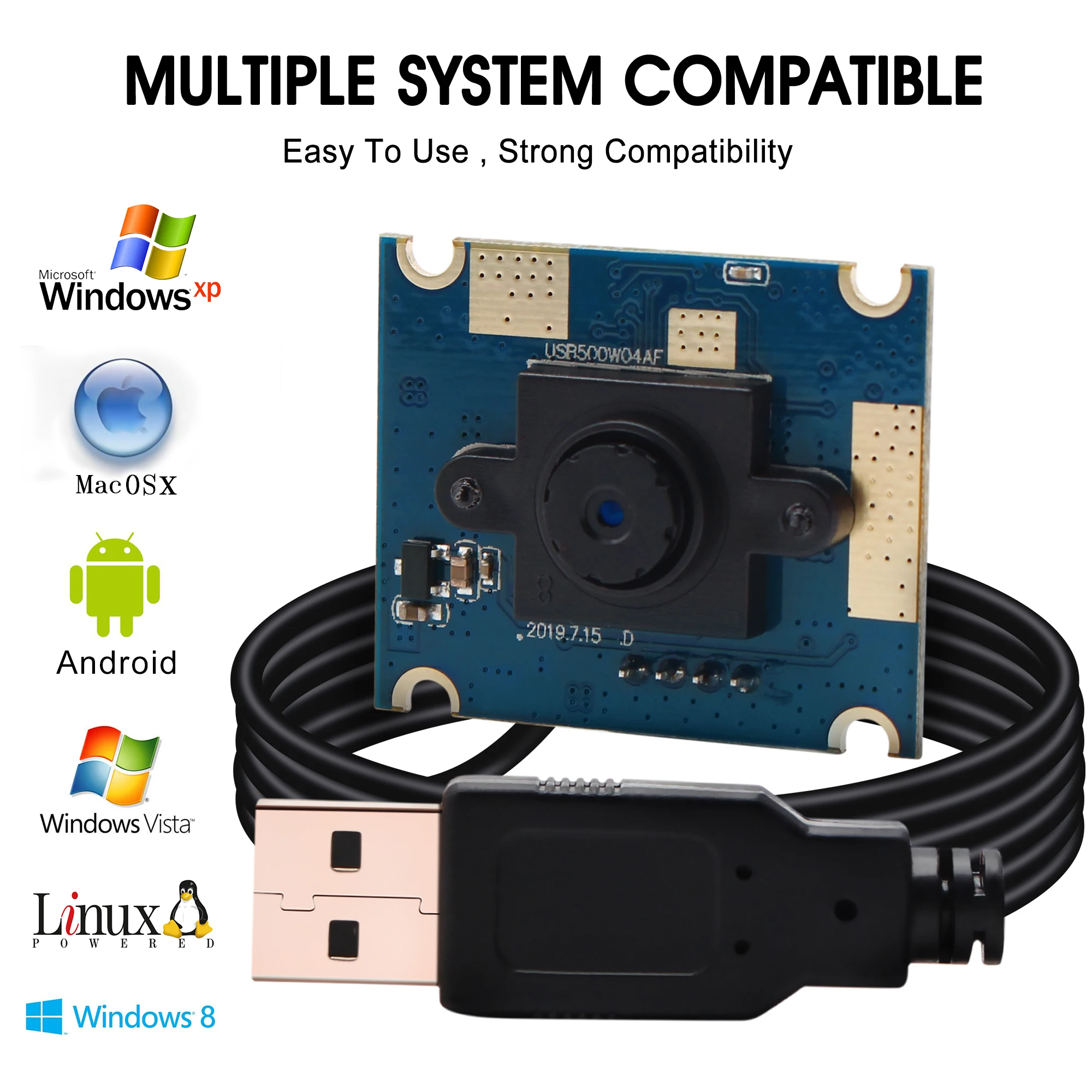 ELP 5 Мп 2592*1944 CMOS OV5640 Мини 25*30 мм сканер документов UVC USB Инспекционная камера плата PCB