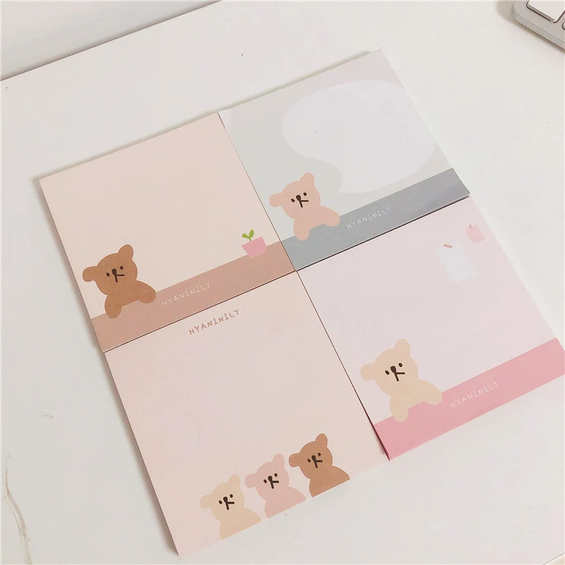 Записная книжка Ins с тремя маленькими медведями 50 листов кавайные канцелярские
