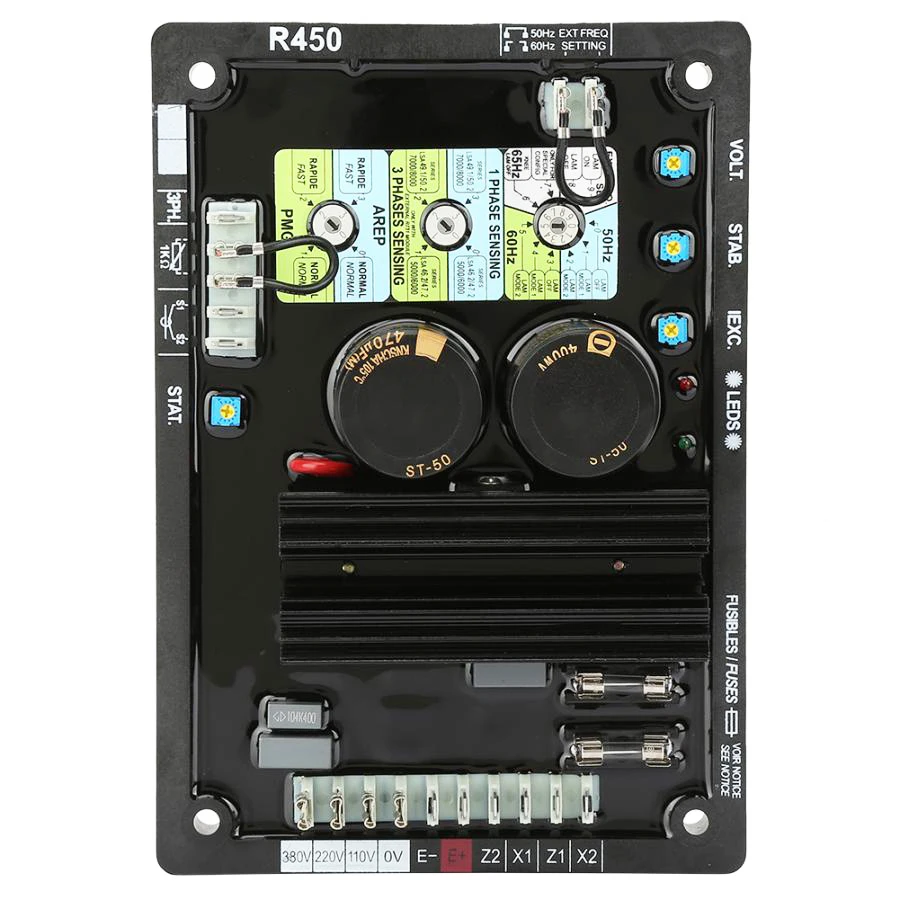 R450 автоматический регулятор напряжения avr бесщеточный 3-фазный стабилизатор для