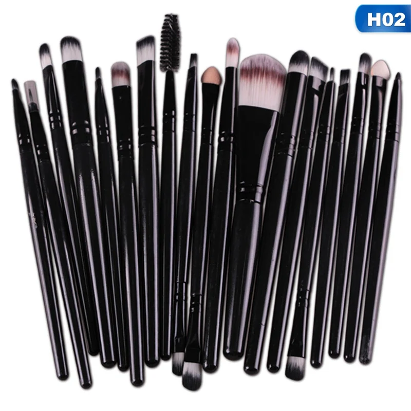 

20Pcs Makeup Brushes Set Eye Shadow Foundation Powder Eyeliner Eyelash Lip Make Up Brush Cosmetic Beauty Tool Kit Hot