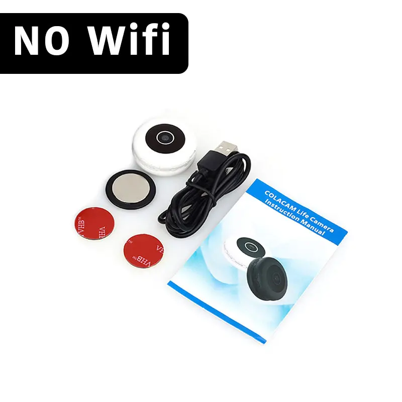 NO WIFI-White 1080P Мини WiFi камера Магнитная микро камера ИК Ночное Видение Обнаружение движения HD видеокамера Поддержка удаленного просмотра Скрытая TF карта - Цвет: NO WIFI-White