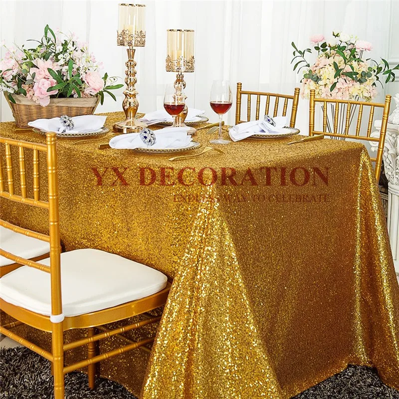 Скатерть с блестками круглая и Прямоугольная для свадьбы украшение вечерние