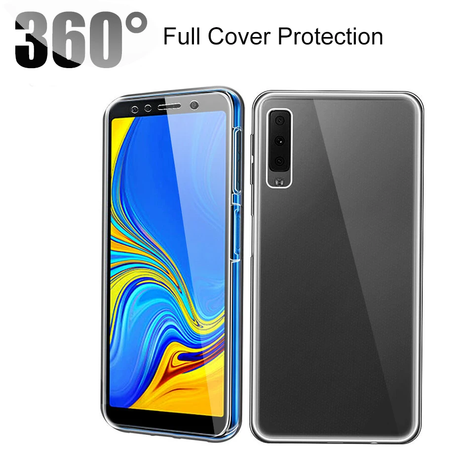 Модный силиконовый чехол с полным покрытием 360 градусов для Samsung Galaxy Note 8 9 10 S7 S8 S9 S10