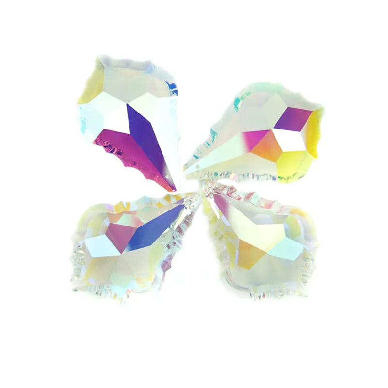 Декоративные детали для освещения 76 мм смешанный цвет люстра с листьями