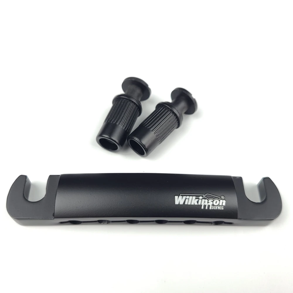 Оригинальный Электрический гитарный мост Wilkinson Black Tune-O-Matic для Lespaul LP SG Guitar WOGT1 + WOGB2