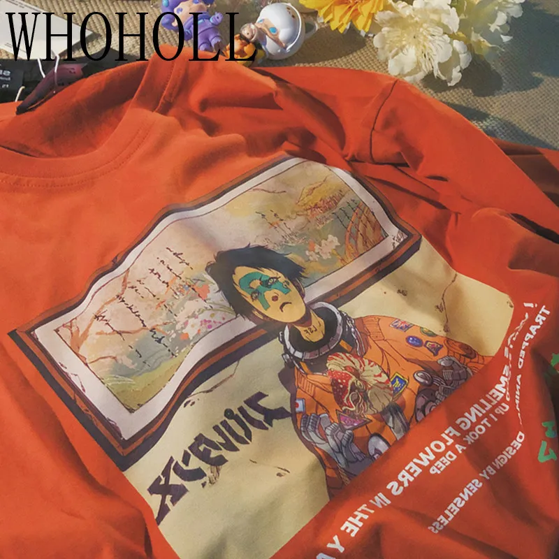 

Summer T-shirt Men's And Women's Fashion T-shirt Cartoon Print Harajuku Animation Short-sleeved Casual Teenager Streetwear Top