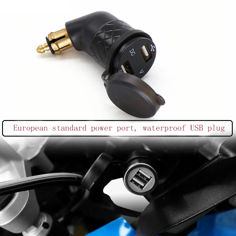 

Quick Charge 3.0 Dual USB Motorcycle Charger Plug Socket Cigarette Lighter Adapter LED Display For BMW F800GS R1250GS R1200GS