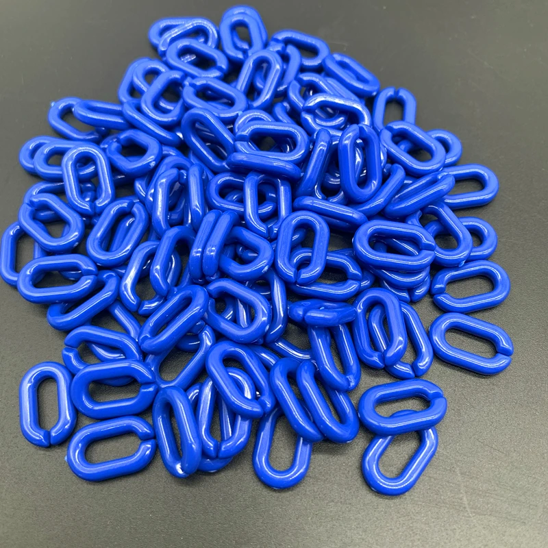 New 50pcs 15x10mm Acrylic Link Chain Keychains For Necklace Bracelet Making Colorful Plastic Links Jewelry | Украшения и