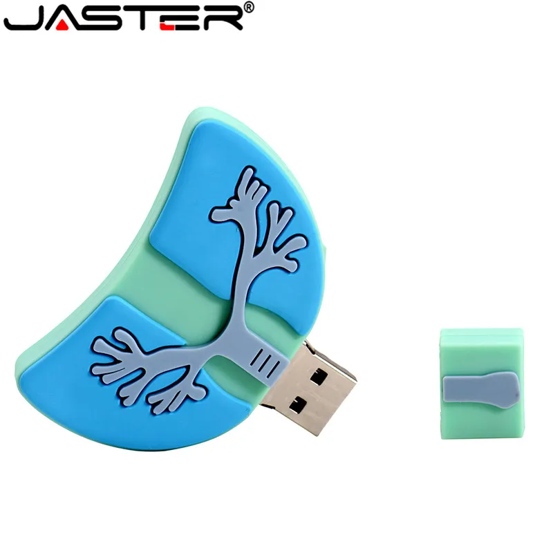 USB флеш накопитель JASTER в виде легких мультяшного сердца 2 0 4 ГБ 8 16 32 64 128 подарок на