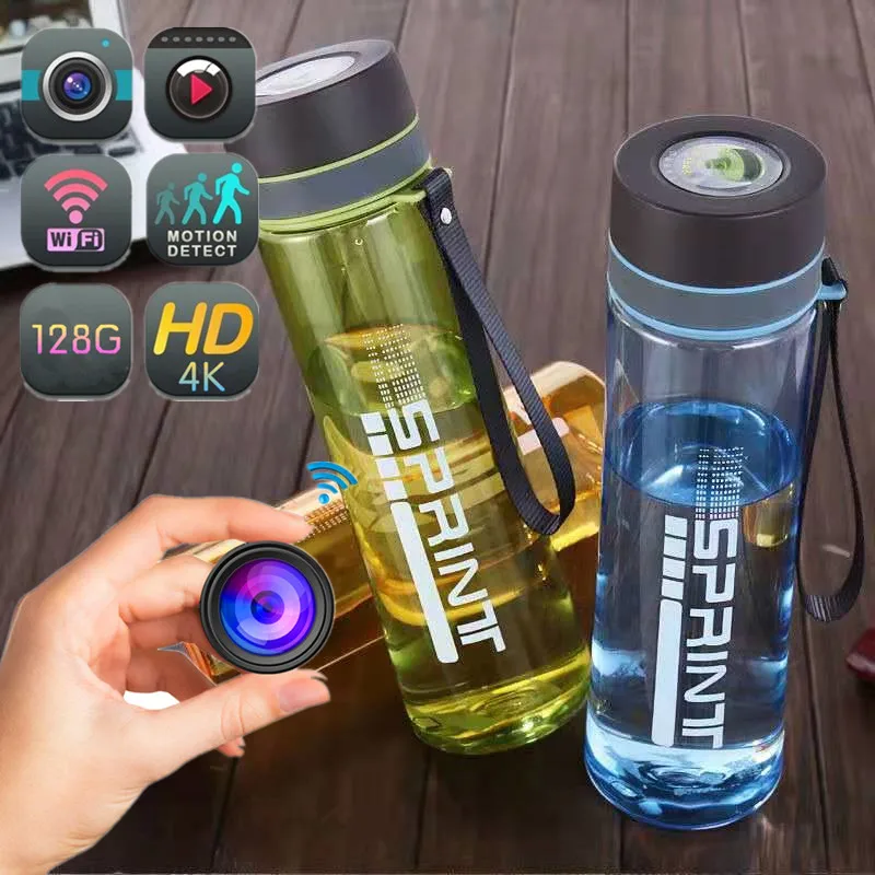 

1080P Full HD Mini Camera Wireless WIFI Camera Portable Water Cup Camera Nanny Cam Network Water Bottle Security Surveillance