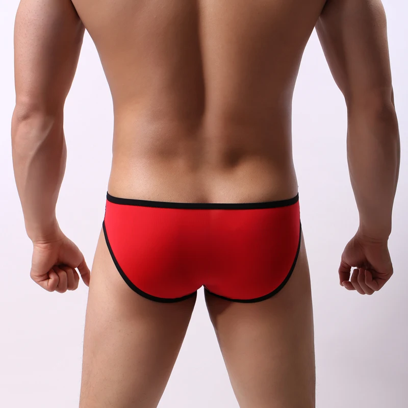 Сексуальная мужская короткая дышащая ультратонкий гладкий ледяной шелк летняя U