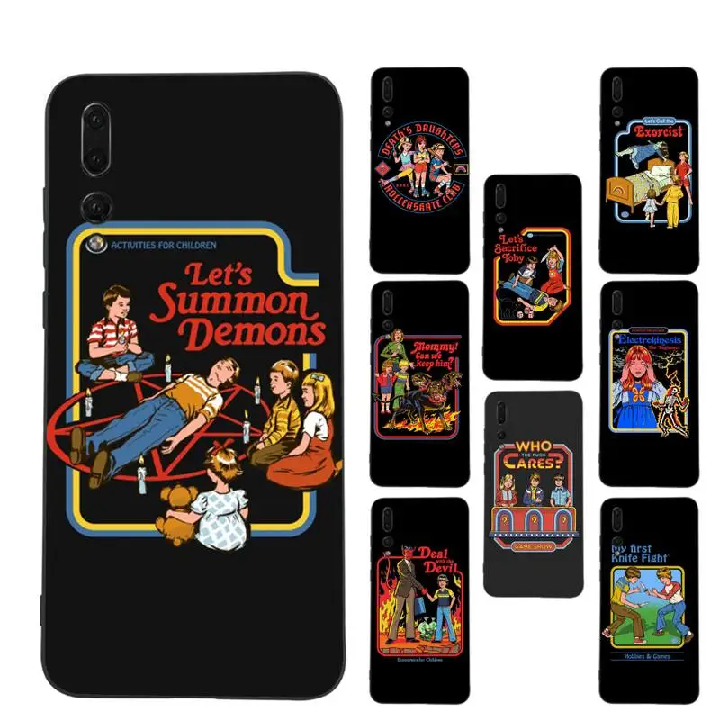 

Humor 70s Artwork by Steven Rhodes Phone Case Soft Silicone Case For Huaweip30lite p30 20pro p40lite P30 Capa
