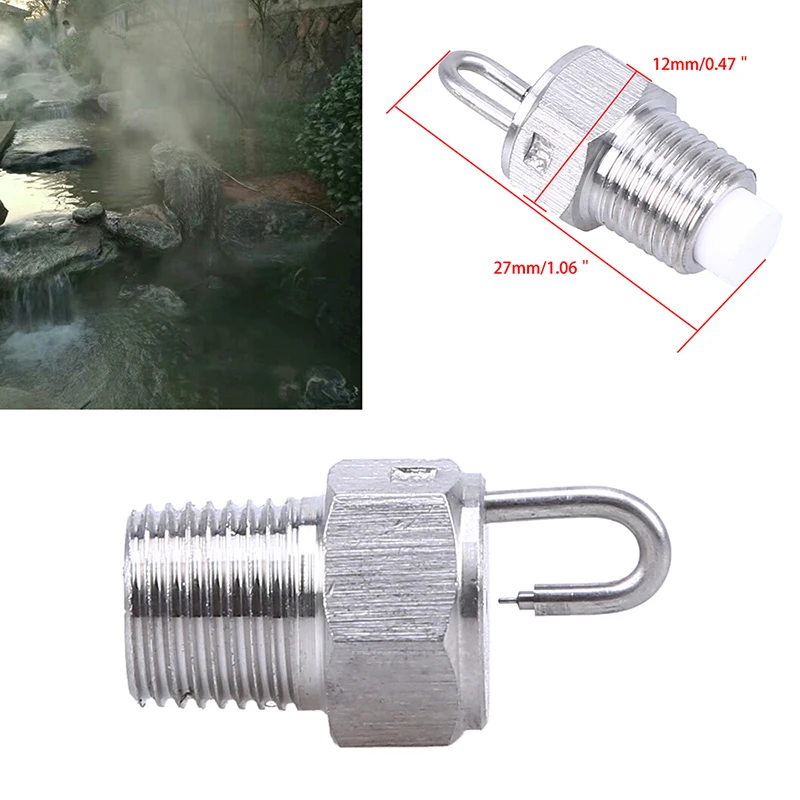 

WCIC 5PCS Threaded Brass Micro Drip Fogging Nozzle Garden Lawn Greenhouse Cooling Misting Water Sprayer Irrigation Sprinkler