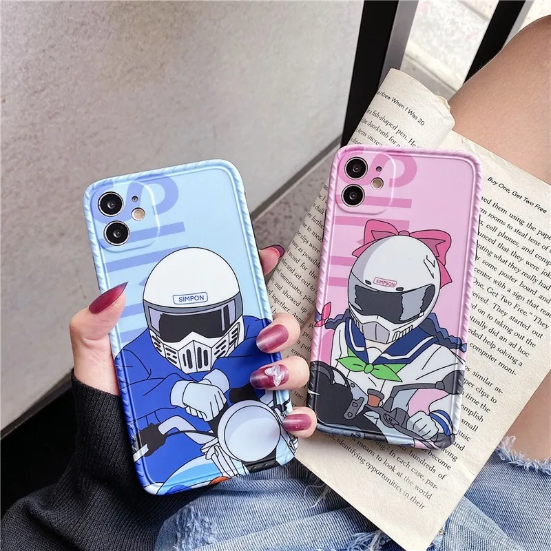 

Cartoon Boy Girl Sports Soft Case For Iphone 11 12 Pro Max Mini 7 8 Plus Xr X Xs Max Se Silicon Phone Cover Fashion Funda Capa