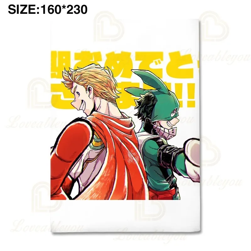 

My Hero Academia Anime Printed Premium Soft Duvet Cover Family Size Bedding Set 4Pcs/Set Bed Sheet Pillow/Quilt Cover Pillowcase