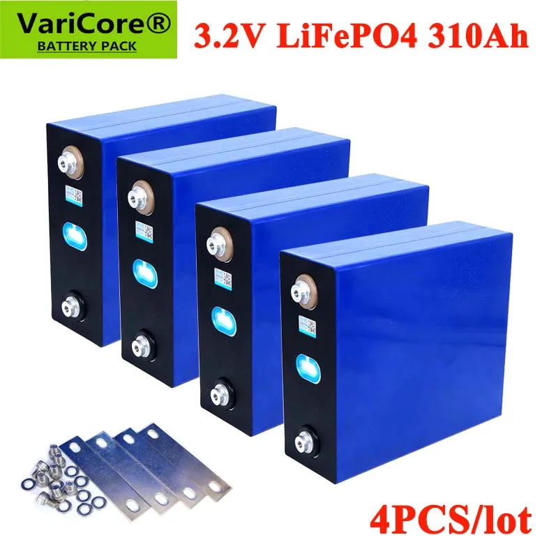 4 шт. VariCore 3 2 V 310Ah lifepo4 батарея DIY 12V 310AH Перезаряжаемые аккумуляторная для зарядки