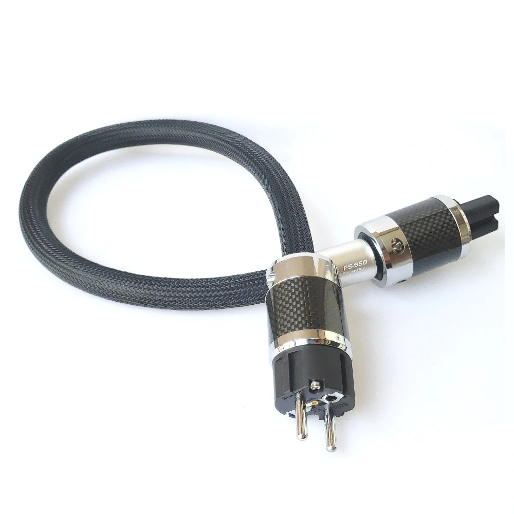 Фото Кабель питания переменного тока HiFi Schuko Furutech Alpha PS-950, с родиевым покрытием, из углеродного волокна, с вилкой FI-E50 FI-50 (R) №3