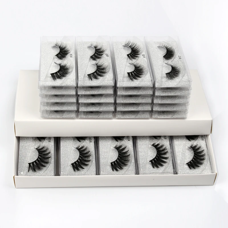 

Eyelashes Wholesale 10/20/30/40/50/100Pcs Faux 3D Mink Lashes Wholesale Lash In Bulk False Eyelashes Natural Lashes Maquiagem