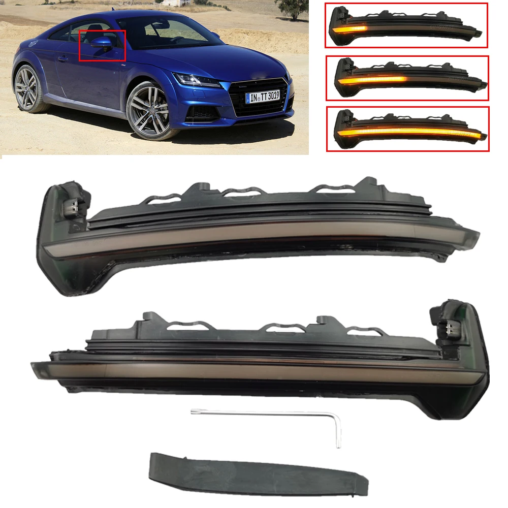 Светодиодный указатель поворота на зеркало заднего вида для Audi TT TTS RS MK3 8S 2015-2020 R8