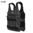 SUTENG 20kg50kg Loading Weighted Vest For Boxing Training Workout Fitness Equipment Adjustable Waistcoat Jacket Sand Clothing