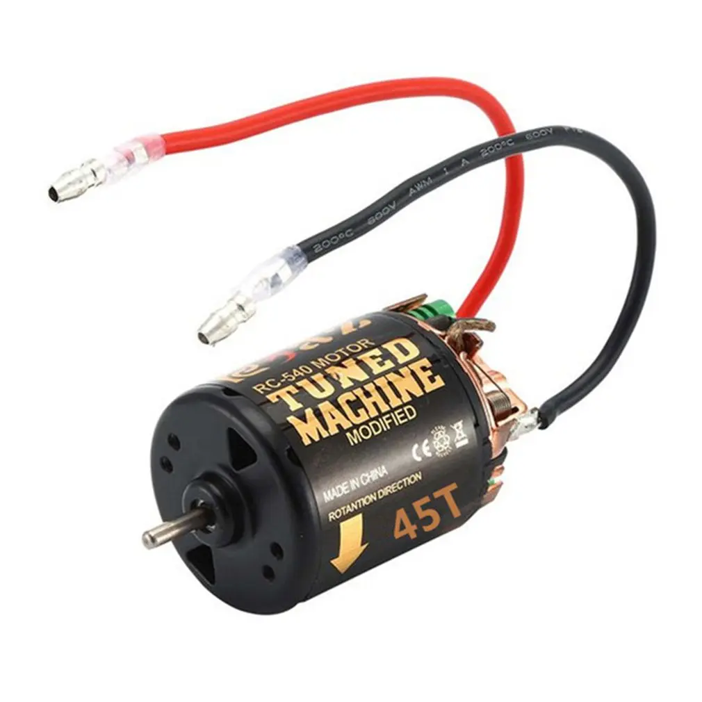 

540 35T 45T 55T 540 щеточный двигатель для 1/10 внедорожного гусеничного скалолазания, радиоуправляемого автомобиля, ЩЕТОЧНЫЕ двигатели