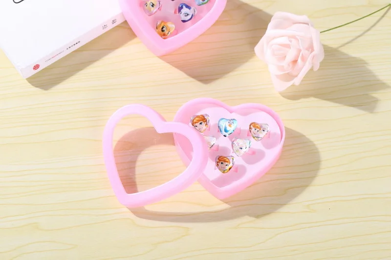 

Disney Children's Cartoon Accessories Ring Set (Frozen) Children's Jewelry Set Birthday Gifts for Children In Various Styles