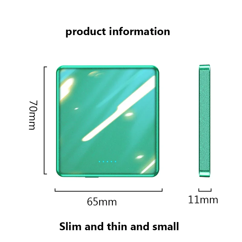 

10000mAh Magnetic Fast Wireless charging Power Bank For iPhone 12 12pro 12promax 12mini magsafe charger Mini External battery