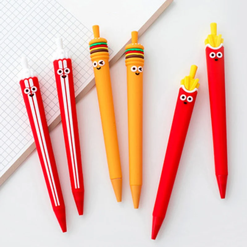 

1PCS Creative Cartoon Food Modeling Mechanical Pencil 0.5MM Cute Plant Shape Push Type Pencil Office Stationery Student Supplies