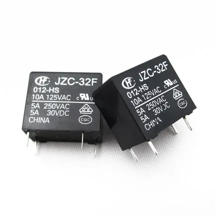 

10pcs/lot New Relay HF33F-024-HS3 24VDC HF33F-005-HS3 5VDC HF33F-012-HS3 HF33F 012 HS3 HF33F024HS3 JZC-33F-012-HS3 4PIN 5A