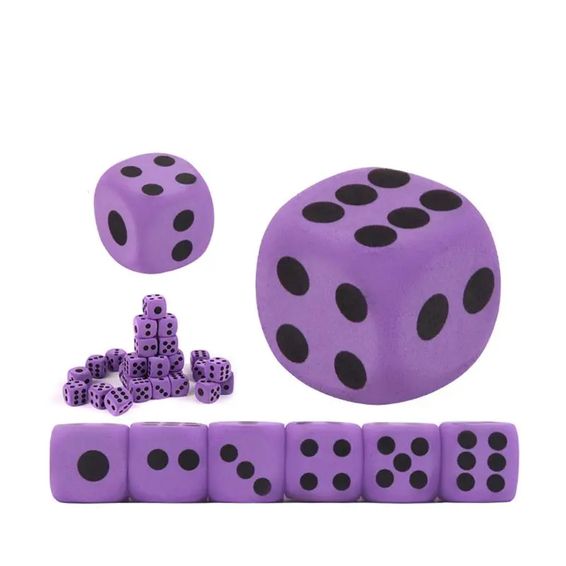 

New 6pcs Specialty Giant EVA Foam Dice Kid Educational Toys Children Party Game Dice