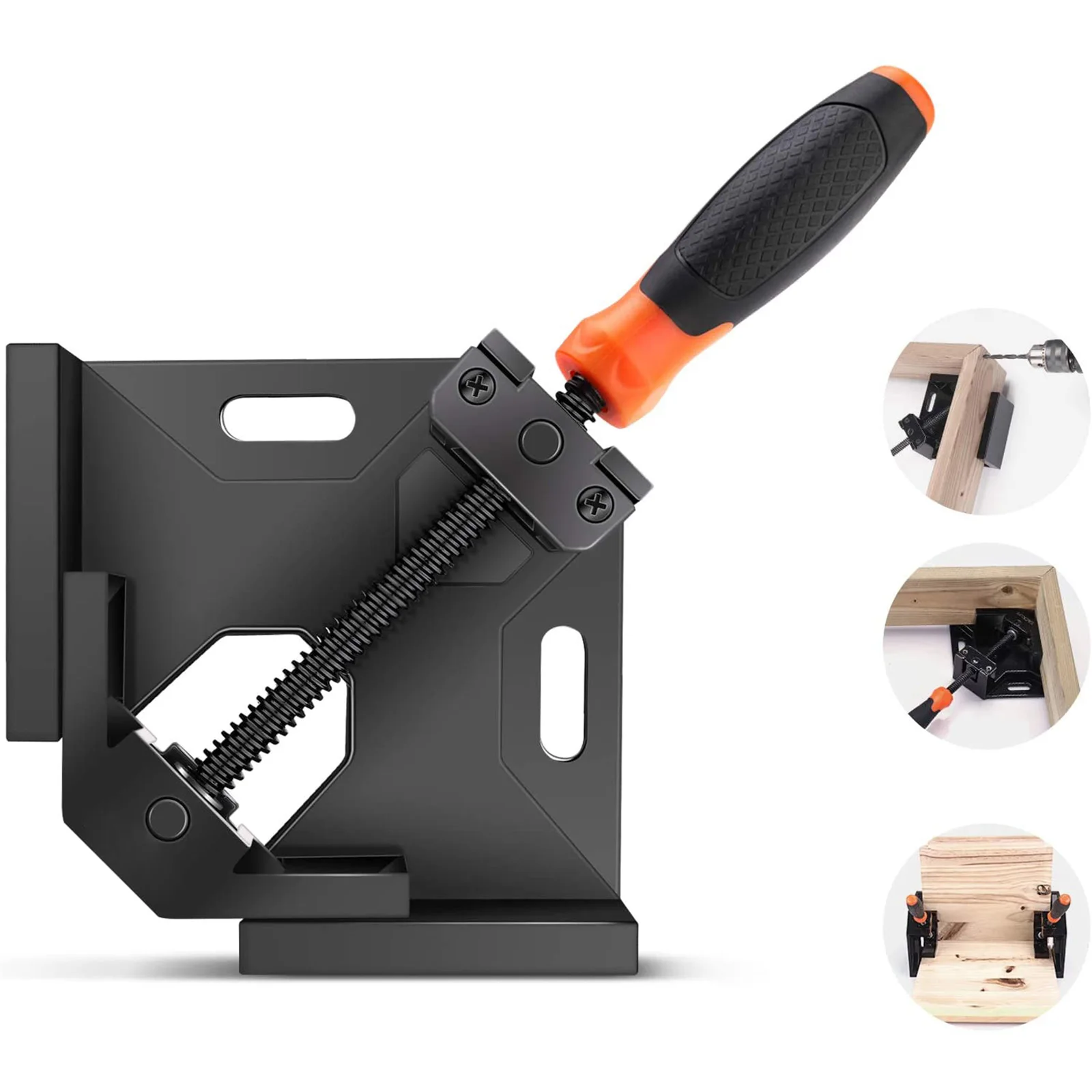 

Corner Clamps Adjustable Quick Spring Loaded Woodworking Clamps for Welding Drilling Making Cabinets Photo Framing