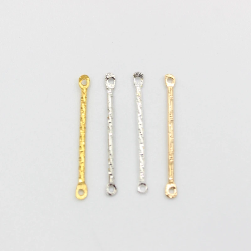 Цветок KC с двумя отверстиями 20/25/30 мм золотистый/серебристый цветок тонкая