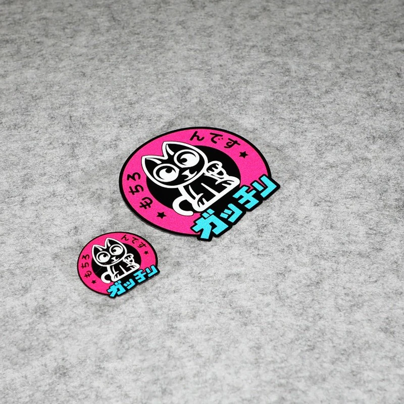 Наклейки на гоночные автомобили NO.S061 в японском стиле JDM мультяшный Кот удачи