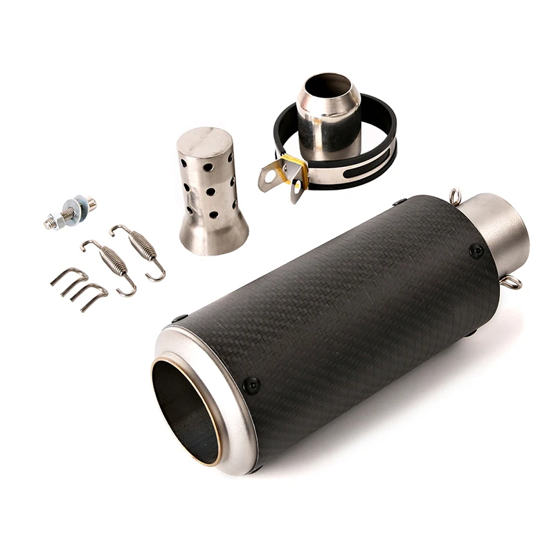 

Carbon Fiber 51mm Inner Exhaust Muffler Pipe Motorcycle Universal Escape with Removable DB Killer for Z900 ZX6R GSXR600 YZF-R3