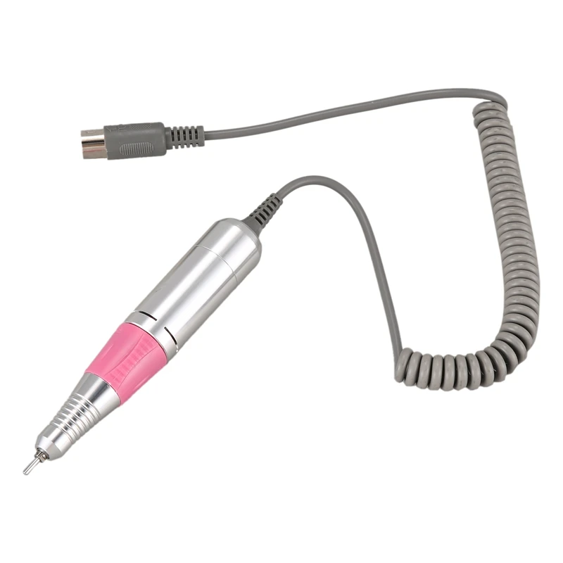 

Professional Electric Nail Drill Handpiece Manicure Machine Pen Handle for 288/278 Connection 35000rpm - Pink, as described