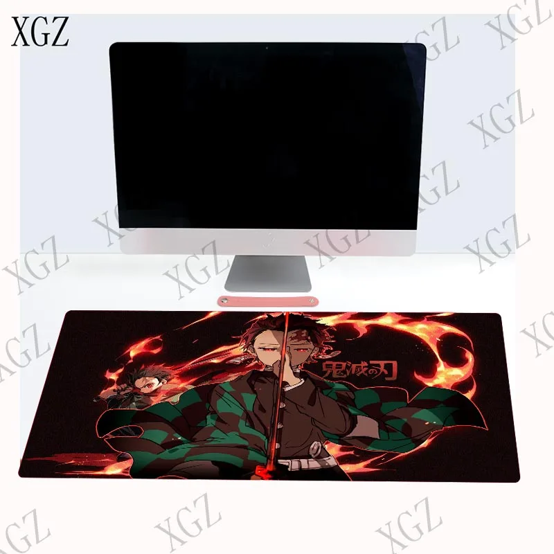 Игровой коврик для мыши XGZ Demon Slayer Kimetsu No Yaiba компьютерный геймерский большой