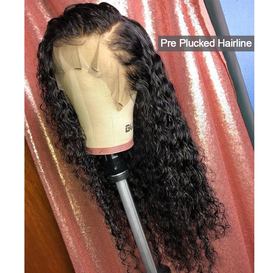 

Deep Wave Lace Front Human Hair Wigs Pre Plucked Wig 13x4 8-26 inch Virgo 150% Peruvian Remy Human Hair Lace Frontal Wigs