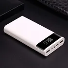 Корпус внешнего аккумулятора с двумя разъемами USB, Micro USB, Type-C, 5 В, чехол для аккумулятора 18650, без аккумулятора