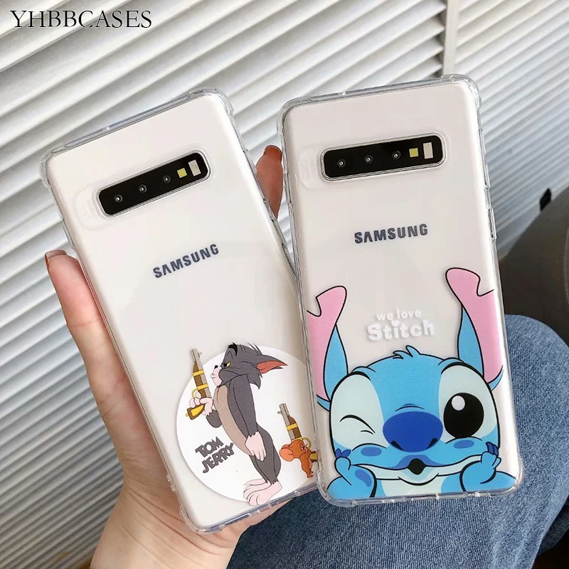 Противоударные Чехлы YHBBCASES с мультяшными животными для Samsung Galaxy S8 S9 S10 Plus Note 8 9 пары