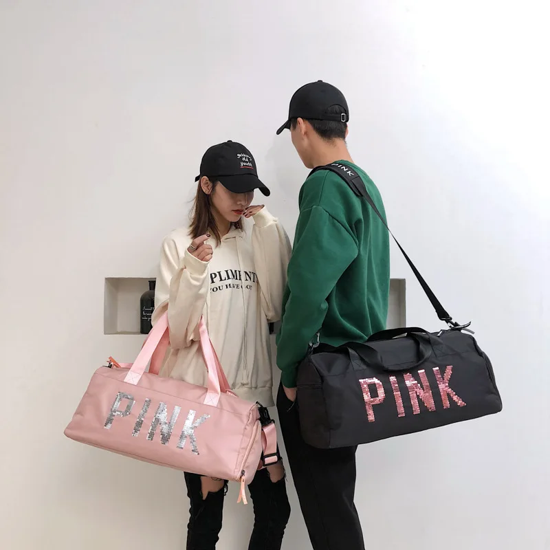 

Women's Hand-Held Luggage Bag Pink Home Moving Bag Luggage Bag Travel Bag Large Capacity Waterproof Swimming Bag Gym Bag Men's